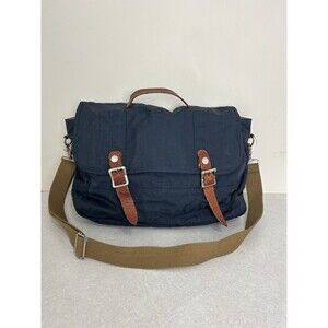 J.Crew Dry Goods Nylon Messenger Bag in Navy Blue